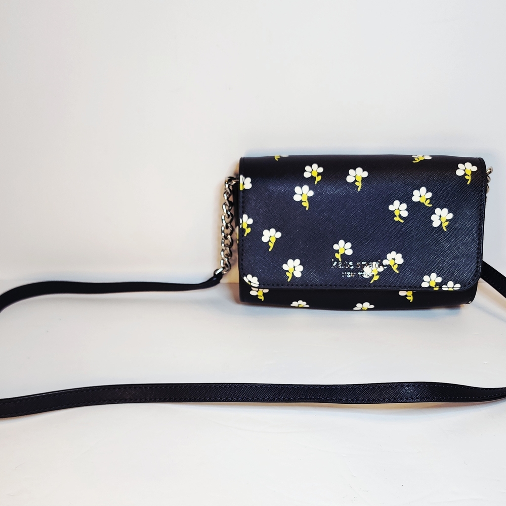 Floral Black Crossbody Bag